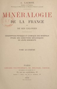 Minéralogie de la France et de ses colonies — Vol. 4 — Alfred Lacroix