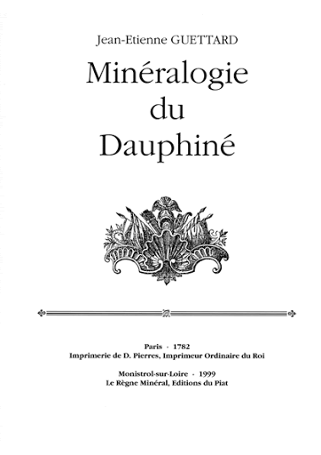 Minéralogie du Dauphiné — Jean-Étienne‎ Guettard