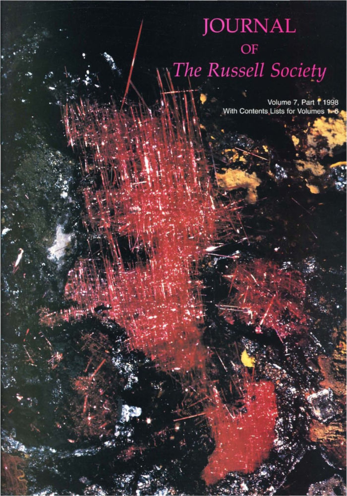 Journal of the Russell Society — Vol 7, partie 1