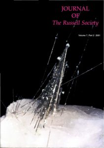 Journal of the Russell Society 22 Journal of the Russell Society — Vol 7, partie 2