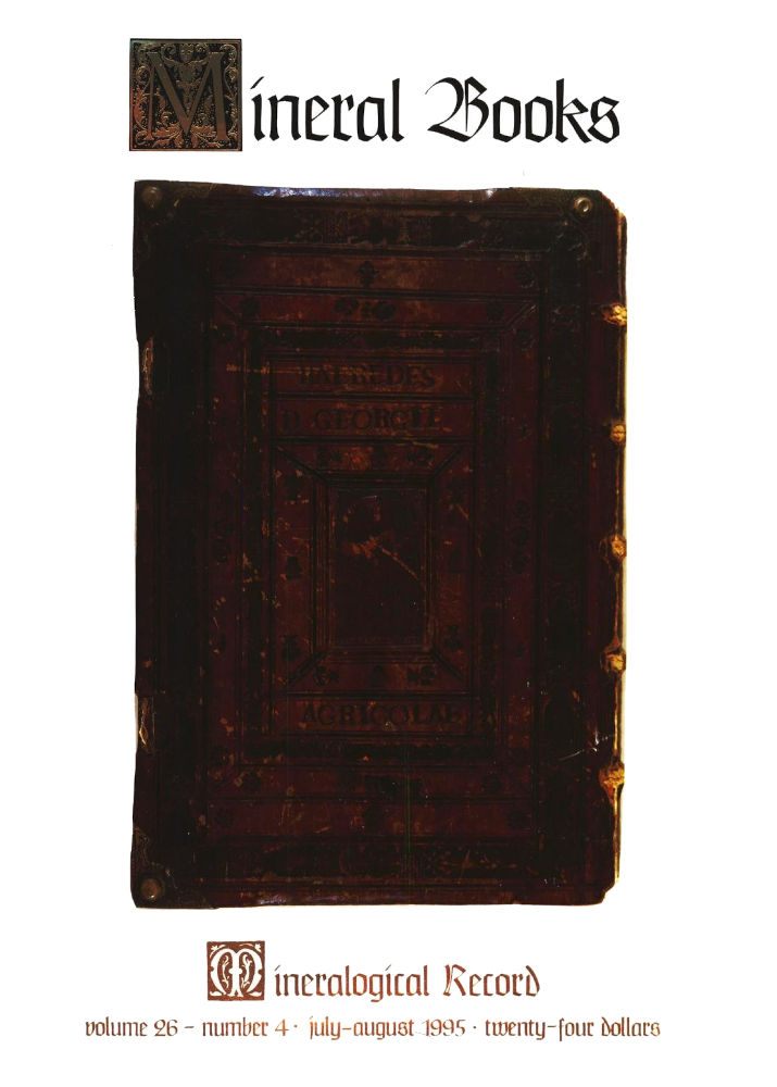 Mineral Books — juillet-août 1995 — Volume 26-4