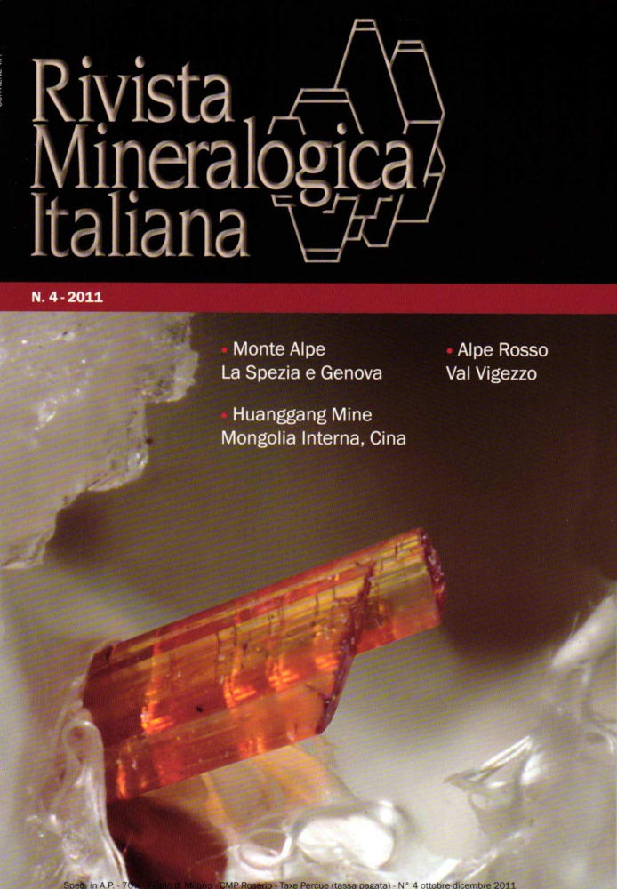 Rivista Mineralogica Italiana — 2011 — Volume 35, numéro 4